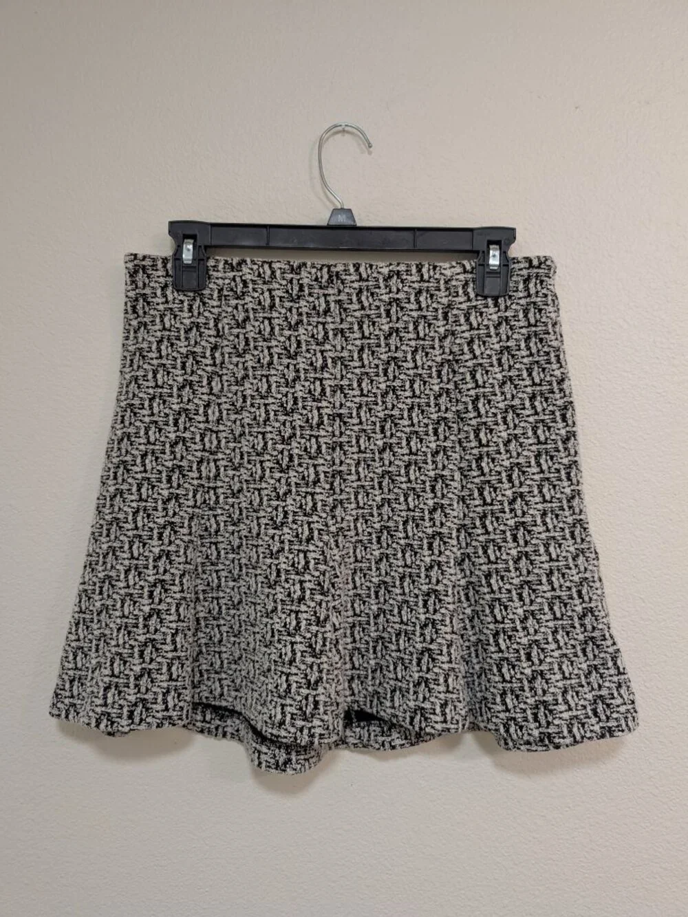 Banana Republic Textured Black and White Mini Skirt